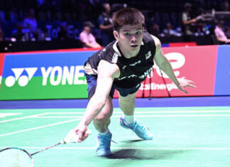 Leong Jun Hao advances to the quarter-finals after defeating Justin Hoh in the second round of the 2025 Hong Kong Open. (Photo: AFP)