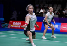 Chen Tang Jie and Toh Ee Wei securing their spot in the China Masters 2025 semifinals. (Photo: AFP)