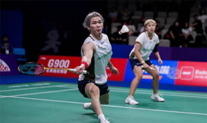Chen Tang Jie and Toh Ee Wei securing their spot in the China Masters 2025 semifinals. (Photo: AFP)