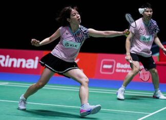 Goh Soon Huat and Shevon Jemie Lai advance to Korea Open mixed doubles round of 8. (Photo: AFP)