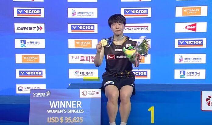 Akane Yamaguchi finally defeats An Se Young in 2025 to win the Korea Open women’s singles title. (Photo: BWF)