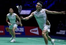 Aaron Chia and Soh Wooi Yik are working to regain their form at the Arctic Open. (Photo: AFP)