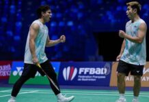 Goh Sze Fei and Nur Izzuddin Rumsani aim to qualify for the 2025 BWF World Tour Finals. (Photo: AFP)