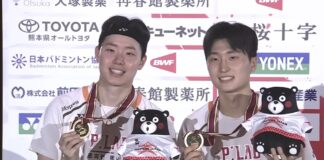 Seo Seung Jae and Kim Won Ho dominate the 2025 badminton season with their 10th title at the Kumamoto Masters. (Photo: BWF)