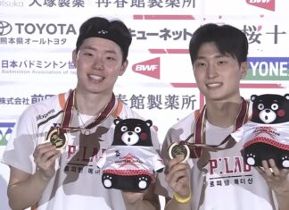 Seo Seung Jae and Kim Won Ho dominate the 2025 badminton season with their 10th title at the Kumamoto Masters. (Photo: BWF)