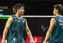 Goh Sze Fei and Nur Izzuddin reach the 2025 Australian Open semi-finals. (Photo: BWF)