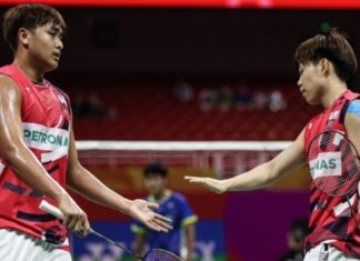 Kang Khai Xing and Aaron Tai qualify for the SYED MODI India International quarterfinals. (Photo: BAM)