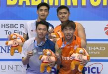 Malaysia’s Aaron Tai–Kang Khai Xing Capture First BWF Super 300 Title at 2025 Syed Modi International Congratulations to both Aaron Tai (right front)–Kang Khai Xing (right back) and Chia Wei Jie (left front)–Lwi Sheng Hao (left back) for reaching the 2025 Syed Modi International final. (Photo: BWF)