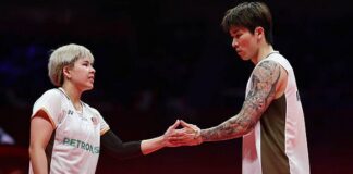 Chen Tang Jie and Toh Ee Wei lose semi-final match at the 2025 BWF World Tour Finals in Hangzhou. (Photo: BWF)