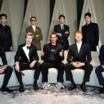 All players gather at the 2025 King Cup opening ceremony. Front row (L–R): Jonatan Christie, Shi Yuqi, Lin Dan, Anders Antonsen, Kento Momota. Back row (L–R): Liu Yang Ming Yu, Alex Lanier, Victor Lai, Jason Teh Jia Heng. (Photo: Shi Tang/Getty Images)