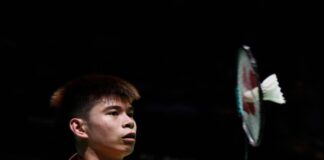 Malaysia’s Leong Jun Hao secures a place in the second round of the Malaysia Open 2026 in Kuala Lumpur. (Photo: Bernama)