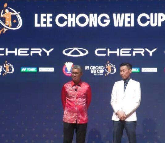 Lee Chong Wei Launches RM100,000 Lee Chong Wei Cup to Boost Youth Development. (Photo: Bernama)
