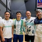 Marcus Fernaldi Gideon Joins Training Session at Malaysia’s ABM Marcus Fernaldi Gideon trains with Malaysian national badminton players during a session at the Academy of Badminton Malaysia (ABM) in Kuala Lumpur. (Photo: Marcus Fernaldi Gideon's Facebook)