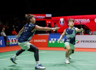 Aaron Tai and Kang Khai Xing advance to second round at the 2026 Orléans Masters badminton tournament in France. (Photo: AFP)