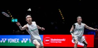 Aaron Chia and Soh Wooi Yik are focusing in their training ahead of the Badminton Asia Championships title defense. (Photo: AFP)