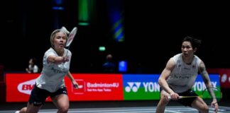 Chen Tang Jie/Toh Ee Wei advance to the 2026 Badminton Asia Championships quarter-finals. (Photo: AFP)