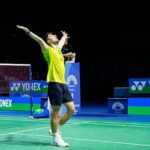 Christo Popov celebrates men’s singles title at European Badminton Championships 2026. (Photo: AFP)