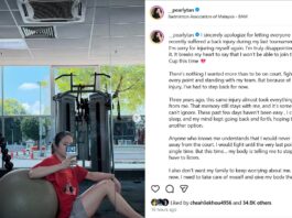 Pearly Tan Withdraws from Uber Cup 2026 Due to Recurring Back Injury. (Photo: Pearly Tan's IG)