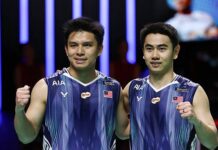 Goh Sze Fei and Nur Izzuddin are expected to play a key role as Malaysia’s potential secret weapon in the Thomas Cup 2026. (Photo: AFP)