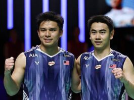 Goh Sze Fei and Nur Izzuddin are expected to play a key role as Malaysia’s potential secret weapon in the Thomas Cup 2026. (Photo: AFP)