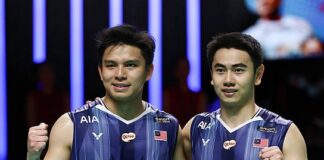 Goh Sze Fei and Nur Izzuddin are expected to play a key role as Malaysia’s potential secret weapon in the Thomas Cup 2026. (Photo: AFP)