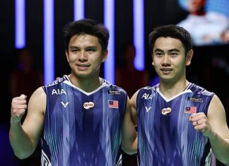 Goh Sze Fei and Nur Izzuddin are expected to play a key role as Malaysia’s potential secret weapon in the Thomas Cup 2026. (Photo: AFP)