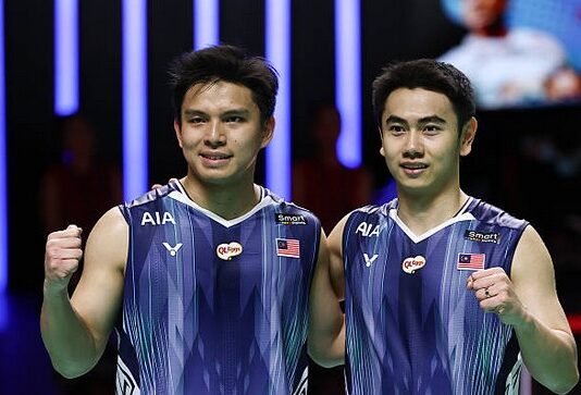 Goh Sze Fei and Nur Izzuddin are expected to play a key role as Malaysia’s potential secret weapon in the Thomas Cup 2026. (Photo: AFP)