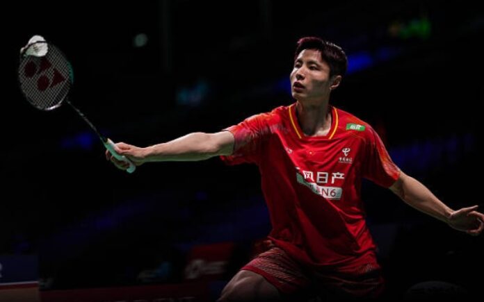Shi Yuqi leads China’s dominant performance at the 2026 Thomas Cup, showcasing world-class form in early badminton action. (Photo: AFP)