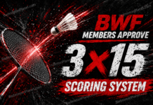 Badminton World Federation introduces new 3x15 scoring system aimed at faster matches and improved player recovery.