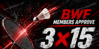 Badminton World Federation introduces new 3x15 scoring system aimed at faster matches and improved player recovery.