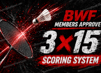 Badminton World Federation introduces new 3x15 scoring system aimed at faster matches and improved player recovery.