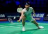 Lee Zii Jia remains Malaysia’s most consistent performer at the 2026 Thomas Cup, staying unbeaten across the first two group ties. (Photo: AFP)