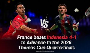 France Beat Indonesia 4-1 to Reach Quarterfinals with Thailand