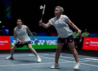 Malaysia’s Chen Tang Jie and Toh Ee Wei progress to the second round of the 2026 Badminton Asia Championships in Ningbo, China. (Photo: AFP)