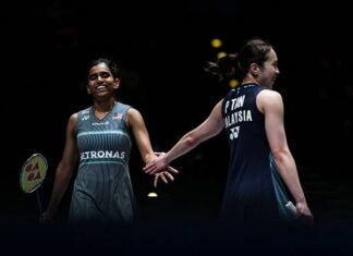 Pearly Tan-Thinaah Muralitharan advance at the 2026 Badminton Asia Championships. (Photo: AFP)