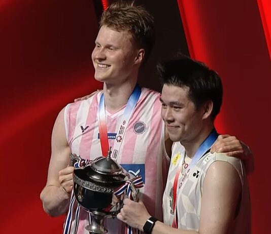 Anders Antonsen Denies Kunlavut Title Defense to Win Thailand Open 2026 Crown Denmark badminton star Anders Antonsen (L) captured the Thailand Open 2026 crown after a thrilling comeback victory against Thailand’s Kunlavut Vitidsarn in the final. (Photo: AFP)