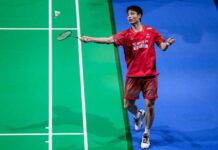 Shi Yuqi secures the opening men’s singles point to lead China against Malaysia in the 2026 Thomas Cup quarterfinal showdown. (Photo: AFP)