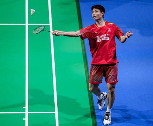 Shi Yuqi secures the opening men’s singles point to lead China against Malaysia in the 2026 Thomas Cup quarterfinal showdown. (Photo: AFP)