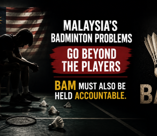 Malaysia’s Badminton Problems Go Beyond the Players, BAM Must Also Be Held Accountable Malaysia’s Badminton Struggles Are Not Just About Players — BAM Must Share Responsibility. (Photo: BadmintonPlanet.com)