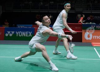 Malaysia badminton stars Aaron Chia-Soh Wooi Yik advance to the semi-finals of the 2026 Malaysia Masters at Arena Unifi Bukit Jalil. (Photo: AFP)
