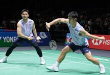 Malaysia men's doubles pair Goh Sze Fei-Nur Izzuddin carry Malaysia’s hope in the 2026 Malaysia Masters final. (Photo: AFP)