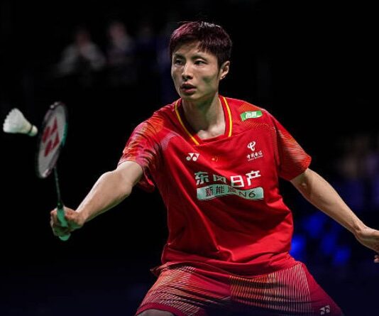 Shi Yuqi powers China into the 2026 Thomas Cup final with a commanding semifinal performance. (Photo: AFP)