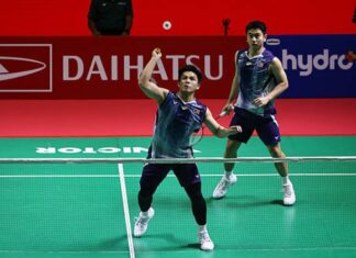 Malaysia badminton stars Goh Sze Fei and Nur Izzuddin battle back from a slow start to defeat Scotland’s Grimley twins at the Thailand Open 2026. (Photo: AFP)