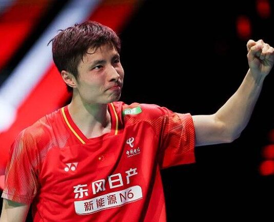 China badminton star Shi Yuqi shares how discipline, mental growth, and years of training shaped his career despite not seeing himself as a natural talent. (Photo: AFP)