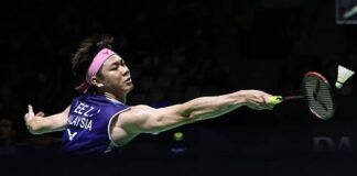 Lee Zii Jia exits in the first round of the 2026 Australia Open badminton tournament in Sydney. (Photo: AFP)