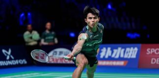 Justin Hoh reaches the 2026 Australia Open badminton quarterfinals in Sydney. (Photo: AFP)
