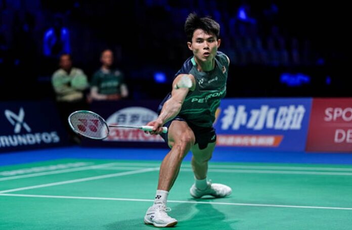 Justin Hoh reaches the 2026 Australia Open badminton quarterfinals in Sydney. (Photo: AFP) Justin Hoh reaches the 2026 Australia Open badminton quarterfinals in Sydney. (Photo: AFP)