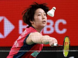 Akane Yamaguchi advances to the 2026 Australia Open badminton women’s singles semifinals after defeating Tanvi Sharma. (Photo: AFP)