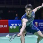 Eogene Ewe defeats Jason Teh Jia Heng to reach the 2026 Macau Open badminton men’s singles semifinals. (Photo: BWF)