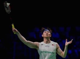Lee Zii Jia gets ready for the Canada Open badminton tournament, where he will face Kidambi Srikanth in the opening round. (Photo: AFP)